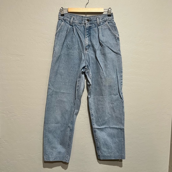 Vintage Lee Jeans with Pleated Front, No Back Pockets, Size 10 - Picture 1 of 7